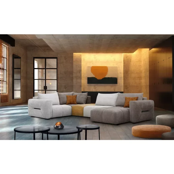 Amber U-alakú sarokkanapé 219 cm x 361 cm x 173 cm - balos