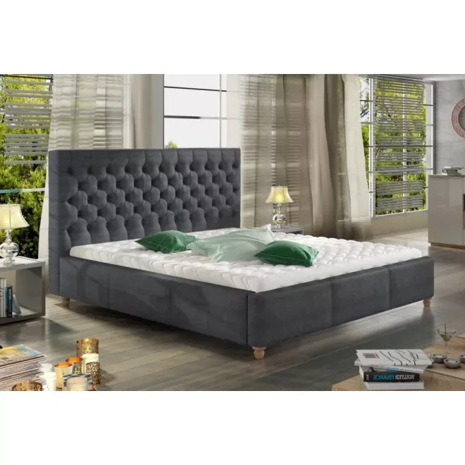 Chester kárpitozott ágy - 106 cm magas fejvéggel - 90 X 200 fekvőfelület
