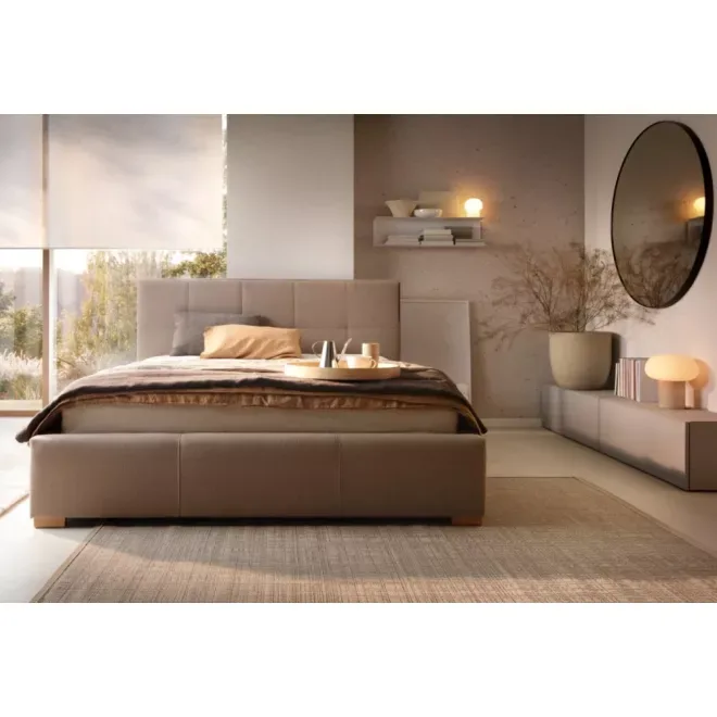 Cortina kárpitozott ágy - 106 cm magas fejvéggel - 100 X 200 fekvőfelület