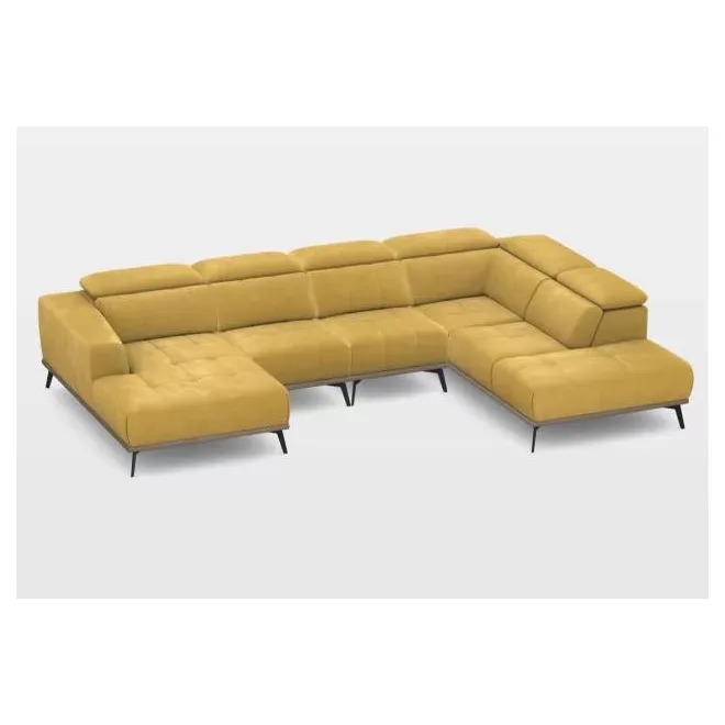 Davos U-alakú sarokgarnitúra 170 cm X 363 cm X 226 cm - jobbos