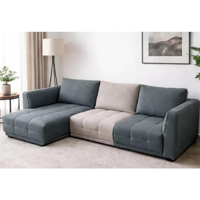 Dielo L-alakú sarokgarnitúra 162 cm x 313 cm - balos - kiállítási kedvezménnyel