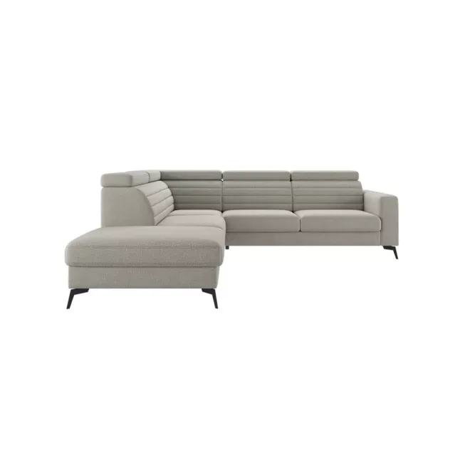 Amarano L-alakú ágyazható sarokkanapé - balos - 273 cm X 255 cm (OTOML+E+S2,5FR)
