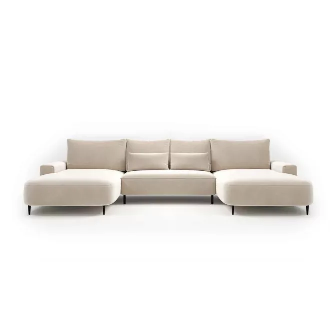 Bizzante U-alakú sarokkanapé ágyneműtartós és ágyazható - szimmetrikus  - 175 X 373 X cm X 175 cm
