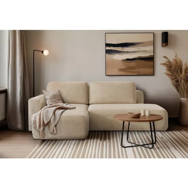 Cosy kis sarokkanapé ágyneműtartós és ágyazható - balos 244 cm X 160 cm – kanapé a Kanape24 kínálatából