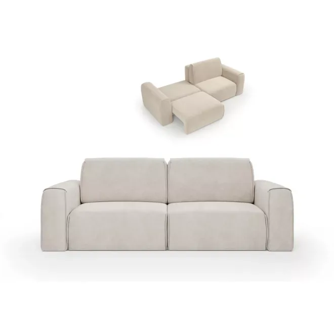 Alakváltó kanapé Tuzi Cloud03 EasyClean bézs ( 160X200 fekvőfelület) - kiállítási kedvezménnyel