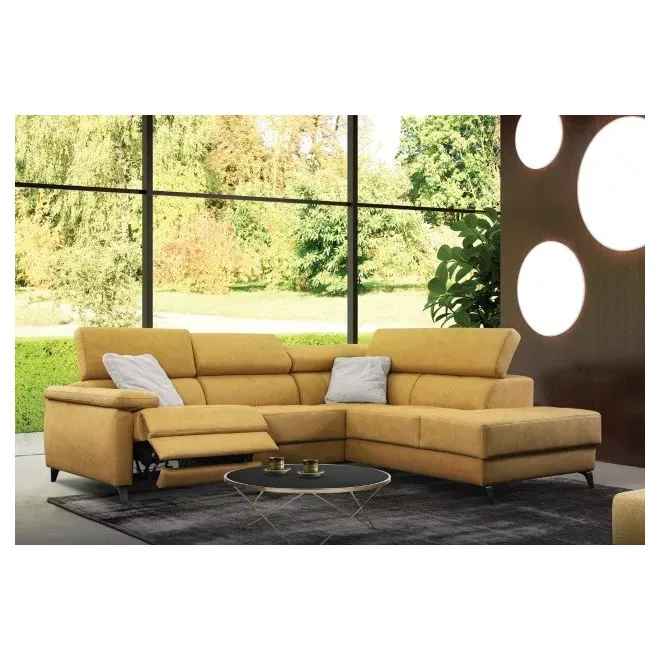 Mona sarok ülőgarnitúra 275 cm X 226 cm - jobbos - karfa mellett elektromos relax funkció – kanapé a Kanape24 kínálatából