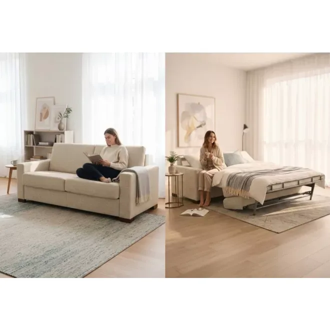 Novaflexx Beta 3 személyes ágyazható kanapé ( 165 X 200 matrac ) 2 karfával – kanapé a Kanape24 kínálatából