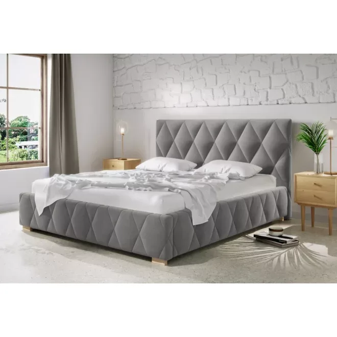 Trivio kárpitozott ágy - 106 cm magas fejvéggel - 100 X 200 fekvőfelület